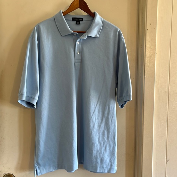 Lands' End Other - Lands End Short Sleeve, 3 Button, Pale Blue Cotton Polo |XL